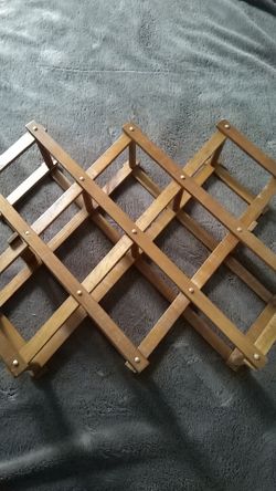 Wood wine rack
