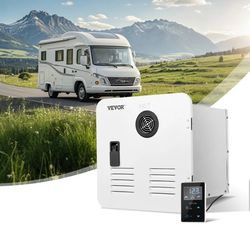 RV Tankless Water Heater, Instant Shower with 15 x 15 inches White Door and Remote Controller, 55000BTU Optimized Comfort Performance Hot Water, Ideal