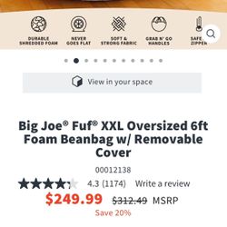 Big Joe Bean Bag XXL