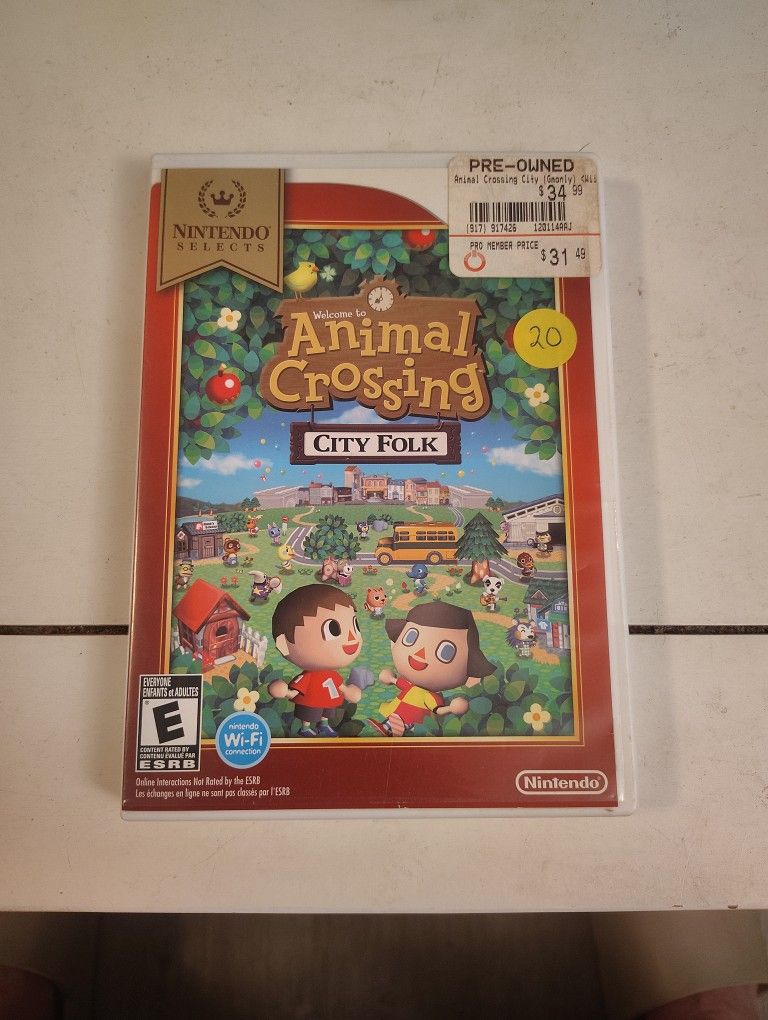 Wii Animal Crossing City Folk