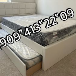 Full/twin Trundle Bed With Supreme Mattress Included!
