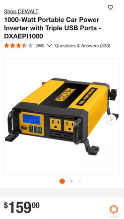 DeWALT 1000w Power Inverter
