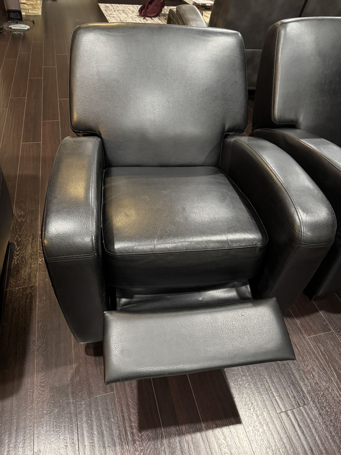 3 Black Recliners
