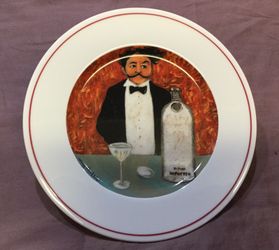 Decorative Plates -Guy Buffet Collection- The Making of a Perfect Martini