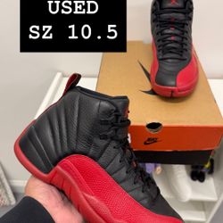USED Air Jordan 12 Flu Games SZ 10.5