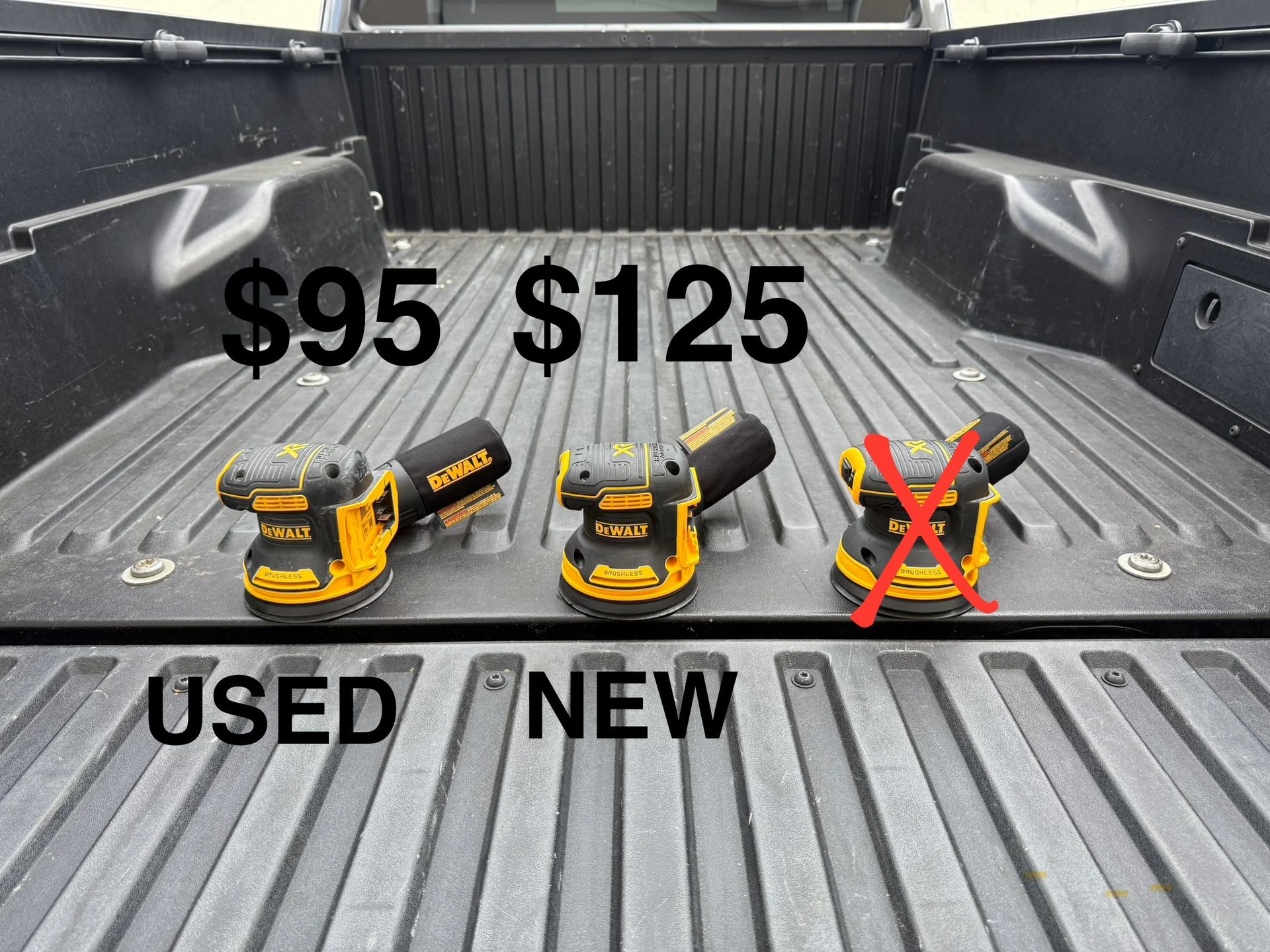DEWALT 20V MAX XR Cordless Brushless 5 in. Random Orbital Sander (Tool Only) **SEE PHOTO FOR PRICING**