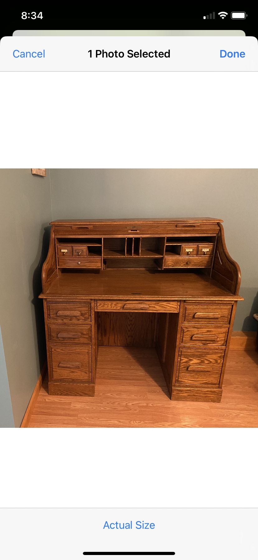 Desk Solid oak By Oak Crest