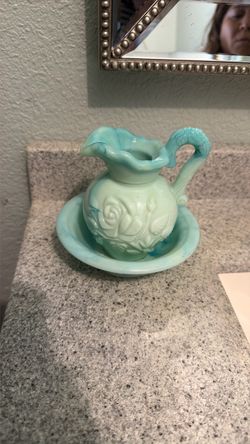 Ceramic Pitcher and Bowl Set