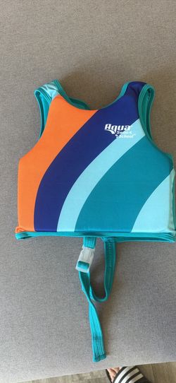 Aqua SwimSchool Swim Training Vest, Ages 4-6 Years, 37-50 lb, Blue