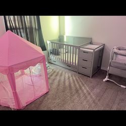 Graco Crib, Dresser, And Mattress