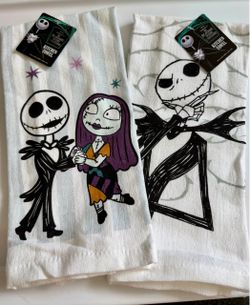 NEW Nightmare Before Christmas Kitchen Towels (Set of 2)
