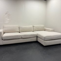 West Elm Urban 2 Piece Sectional Sofa (Retails $3,200) - Delivery Available!