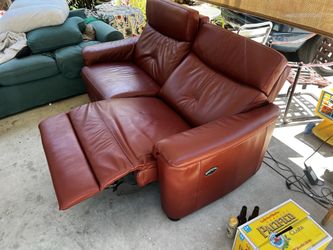Red Leather Sofa
