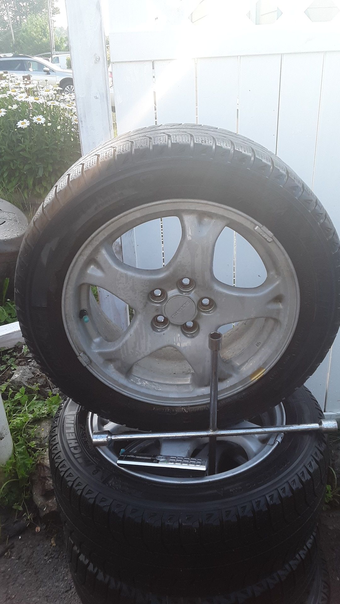 Set of 4 rims and tires