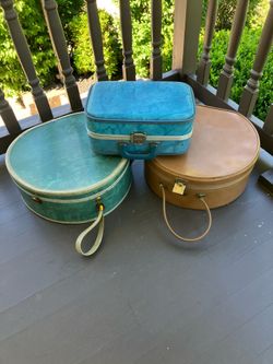 Vintage Set of 3 Luggage Cases - 3/$90 or (see individual prices)