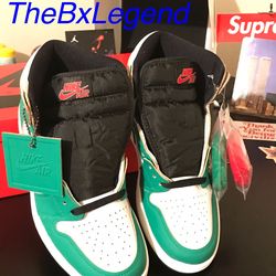 Air Jordan 1s high women(Lucky green)size 8 & 8.5&11