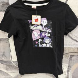 Kpop Demon Hunter T-Shirt Size 16 Black
