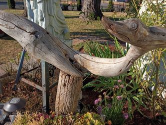 Whale waterfall or yard art