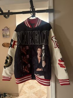 New Mens Large Scarface Reason rare Varsity Jacket Tony Montana $80 cash, pick up in Reseda only (Tampa and Vanowen)