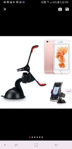 ularmo Universal Black Car Windshield Mount Stand cell phone Holder Bracket