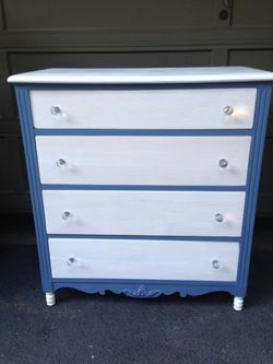 Vintage Wood Dresser, Dovetail, Whitewash