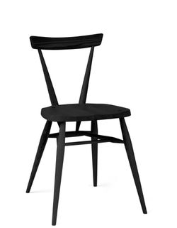 Ercol Originals Stacking Dining Chair in Black (x6) (Design Within Reach)