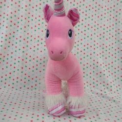 17" Build A Bear Employee Exclusive Candy Cane Unicorn Swirl Pony Horse