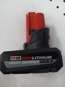 Milwaukee New 5ah Battery High Output 12M 