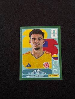 Panini Colombia Luis Diaz Green Parallel Border 1:1529