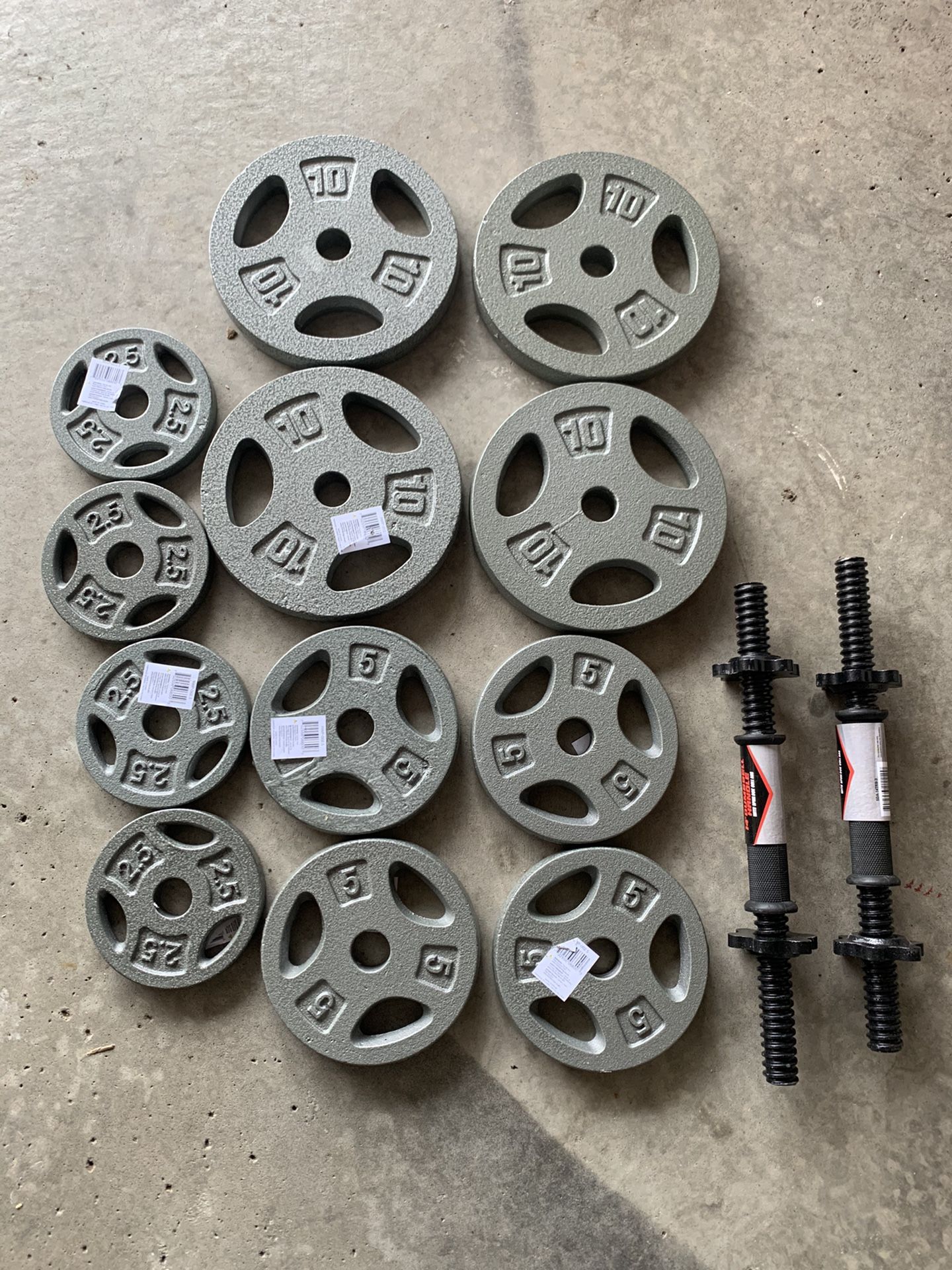 35 lbs ADJUSTABLE DUMBBELL SET