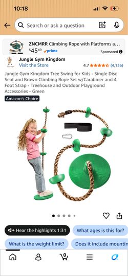 Kids jungle gym just in time NEW never used