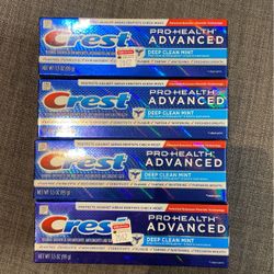 Crest Pro-Health Advanced Toothpastes bundle Of 4 for $5