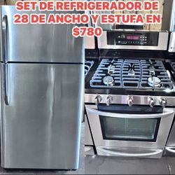 SET DE REFRIGERADOR Y ESTUFA 