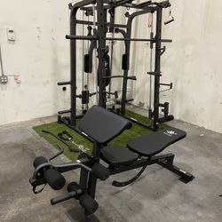 POWER CAGE/ SMITH MACHINE/ SQUAT RACK/ PULLEY SYSTEM BENCH/ GYM EQUIPMENT/ BARBELL/ WEIGHTS 