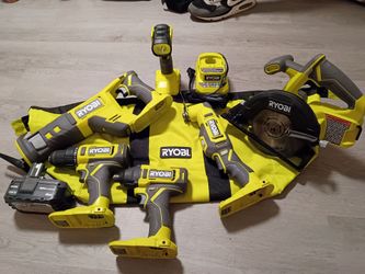 18v 6 pc Ryobi set