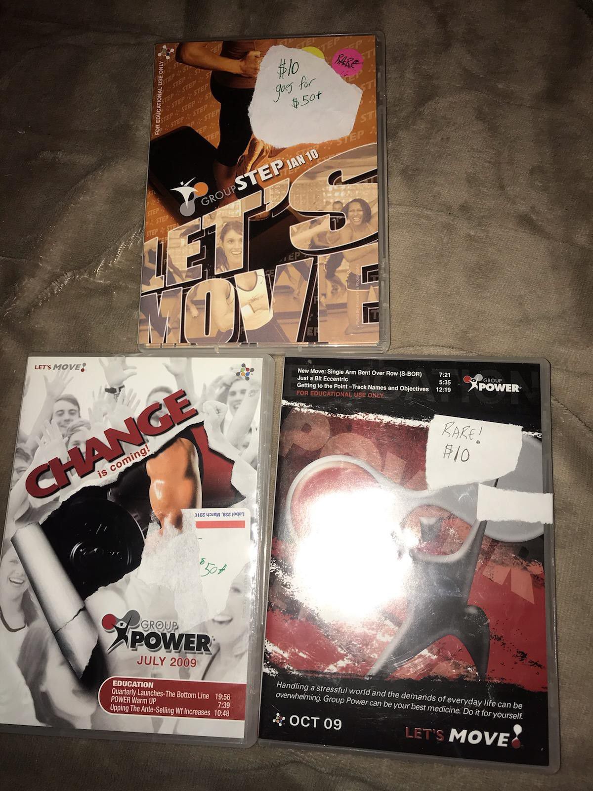 Lot of 3 Group Power DVDs 2009-2010 rare lot