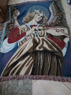 Angel tapestry throw