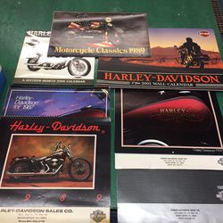 Harley Davidson Calendars Lot Of 7
