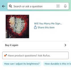 WILL YOU MARRY ME SIGN BRAND NEW