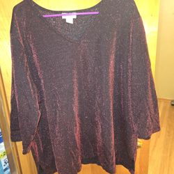 Womans holiday shirt FIRM$$ fits more like a 2x clean smoke free home Parma 44134