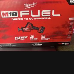 MILWAUKEE M18 FUEL  HACKZALL RECIP SAW KIT. #2719-21  New 
