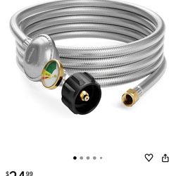 Propane Hose 12ft With Regulator