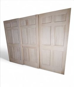 6 New 36" Inch Solid Oak Doors