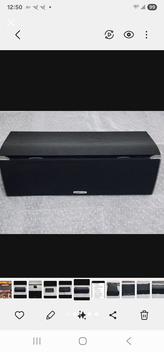 Polk Top Series CSi-A4 Center Channel Speaker For Home Theater