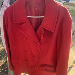 Wine Coat Red Size L/XL