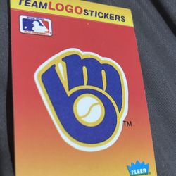 Team Logo Sticker Vintage Fleer 