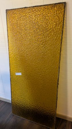 Vintage burnt yellow glass
