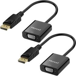 DisplayPort (DP) to VGA Adapter, Gold-Plated Display Port to VGA Adapter (Male to Female)