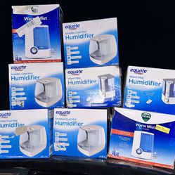 Set Of 9 Cool/Warm Humidifier (Store Returns)