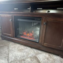 TV STAND WITH  ELECTRIC HEATER